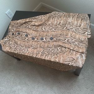 Zara animal print long skirt